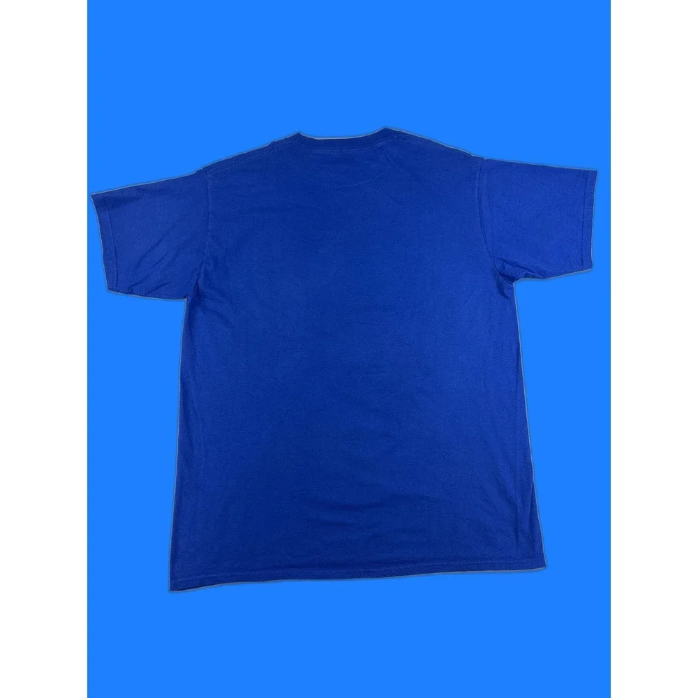 Death Row Records Graphic Tee Music Short Sleeve Crewneck L/G Blue 100% Cotton